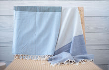 Load image into Gallery viewer, Britton Colourblock Turkish Towel